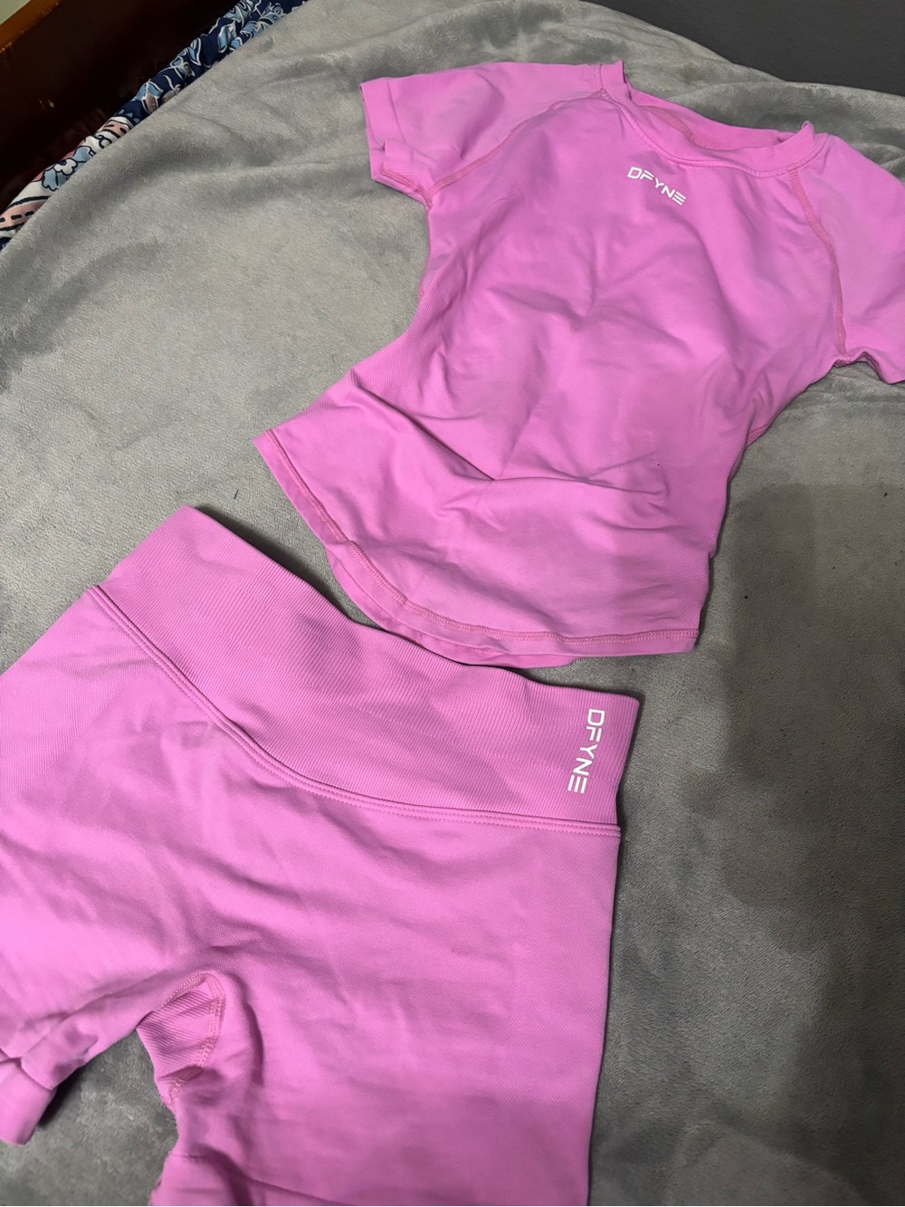 DFYNE Pink High-Rise Bike Shorts — Women's Performance Fit